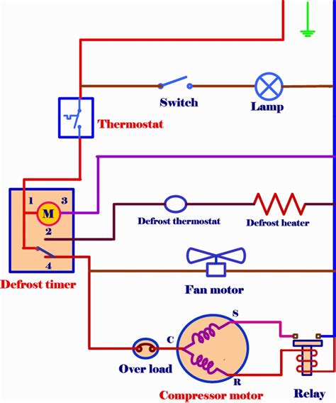 refrigerator compressor relay wiring diagram 